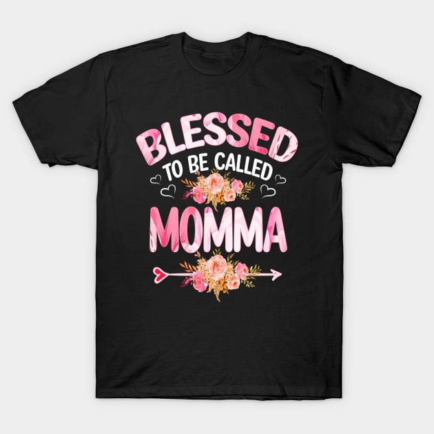 momma - blessed to be called momma T-Shirt by Bagshaw Gravity